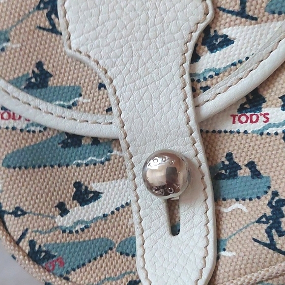Mini Tod's canvas crossbody bag - Picture 3 of 14